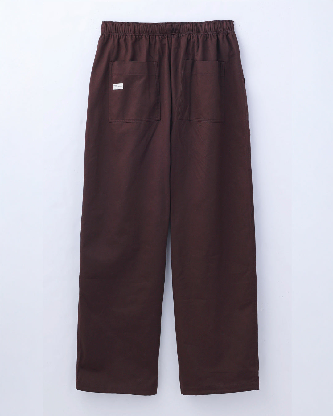 ORGANIC COTTON TWILL EASY PANTS / BROWN
