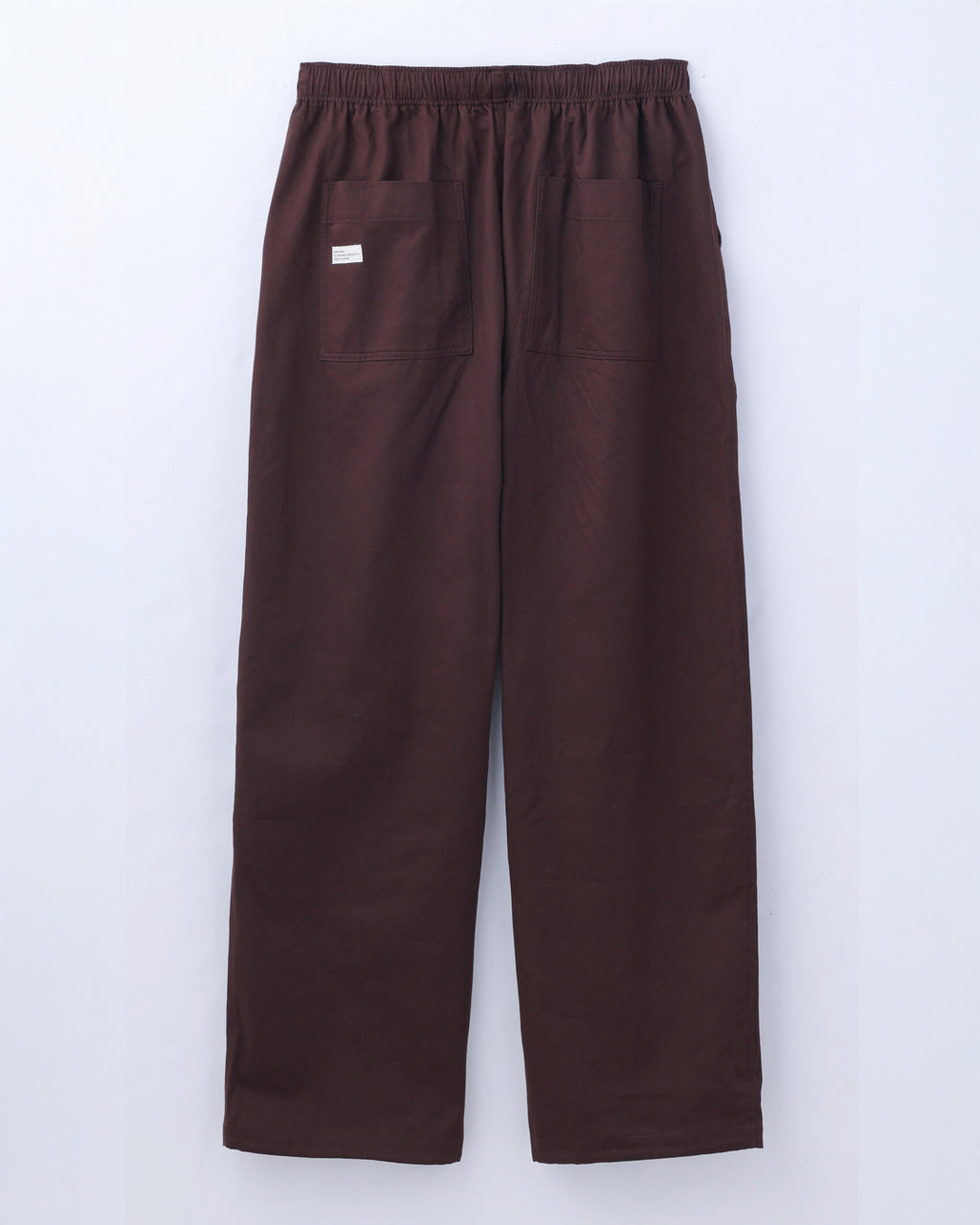 ORGANIC COTTON TWILL EASY PANTS / BROWN