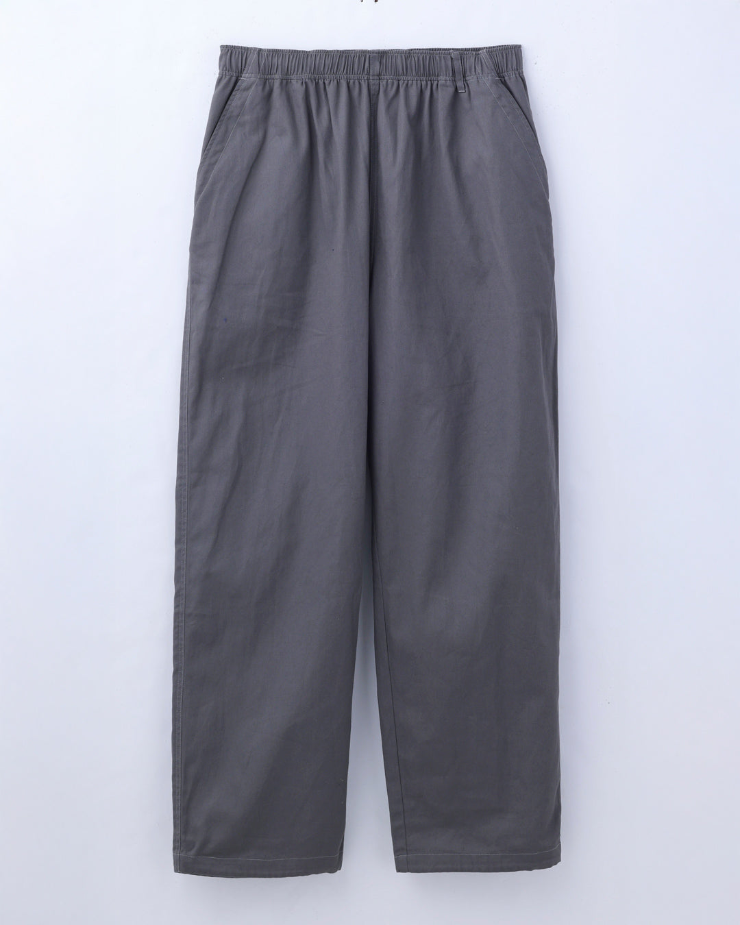 ORGANIC COTTON TWILL EASY PANTS / GREY
