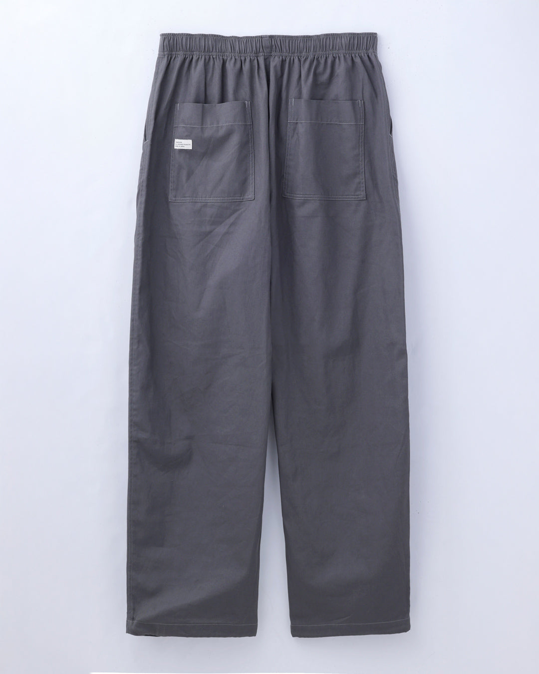 ORGANIC COTTON TWILL EASY PANTS / GREY