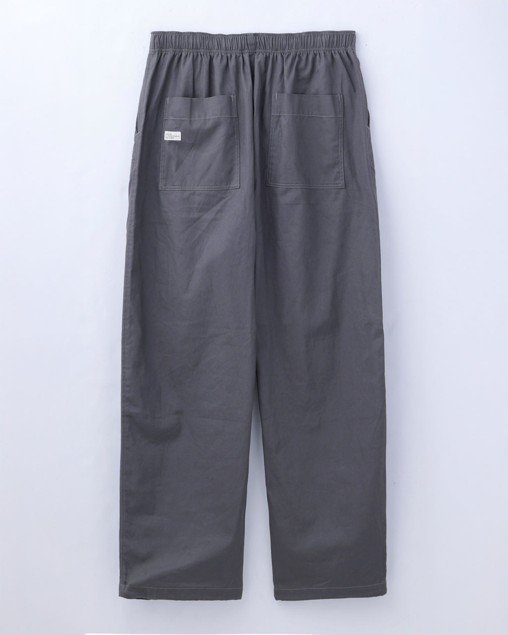 ORGANIC COTTON TWILL EASY PANTS / GREY
