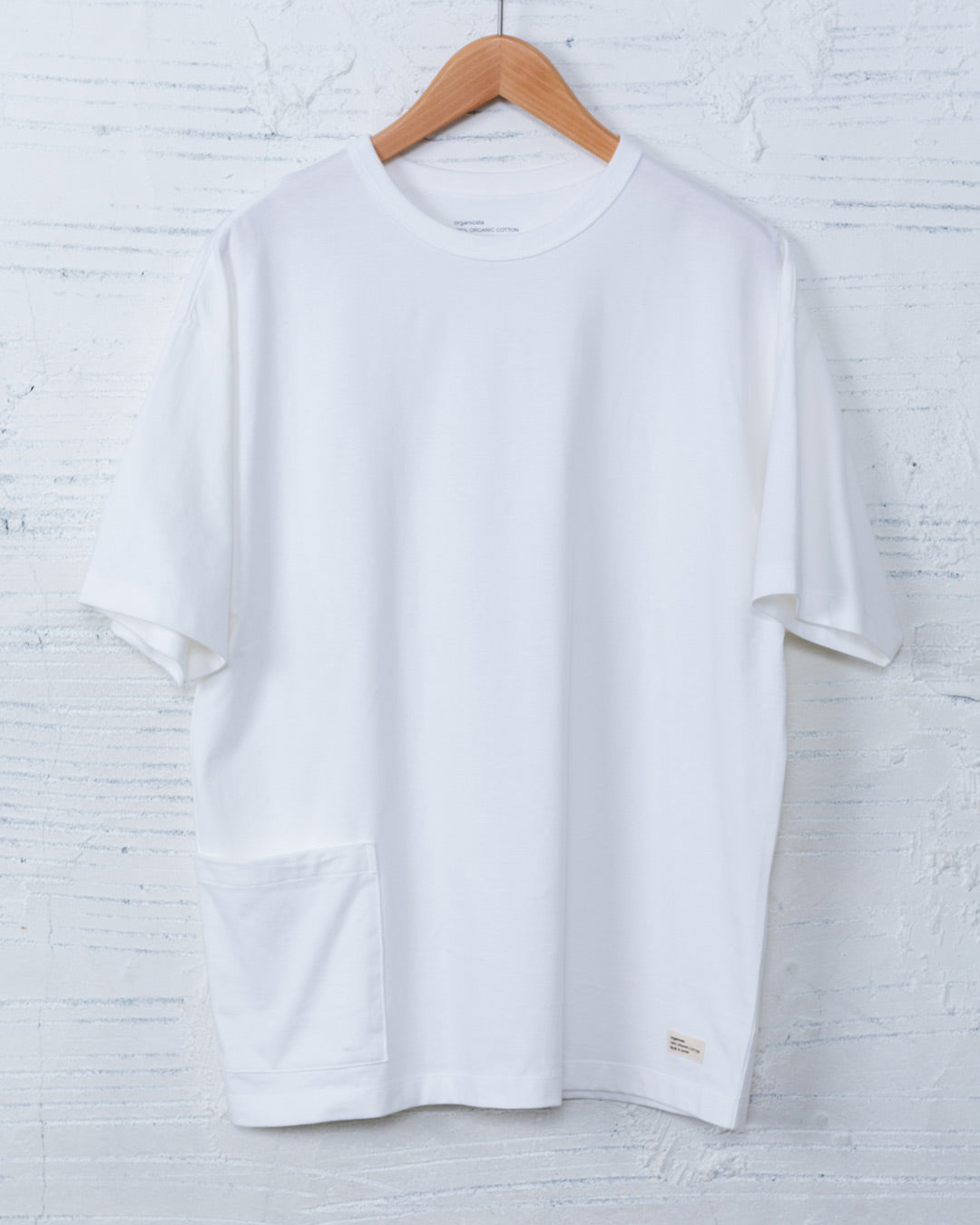 7.4oz ORGANIC COTTON SUPER SOFT POCKET TEE WHITE