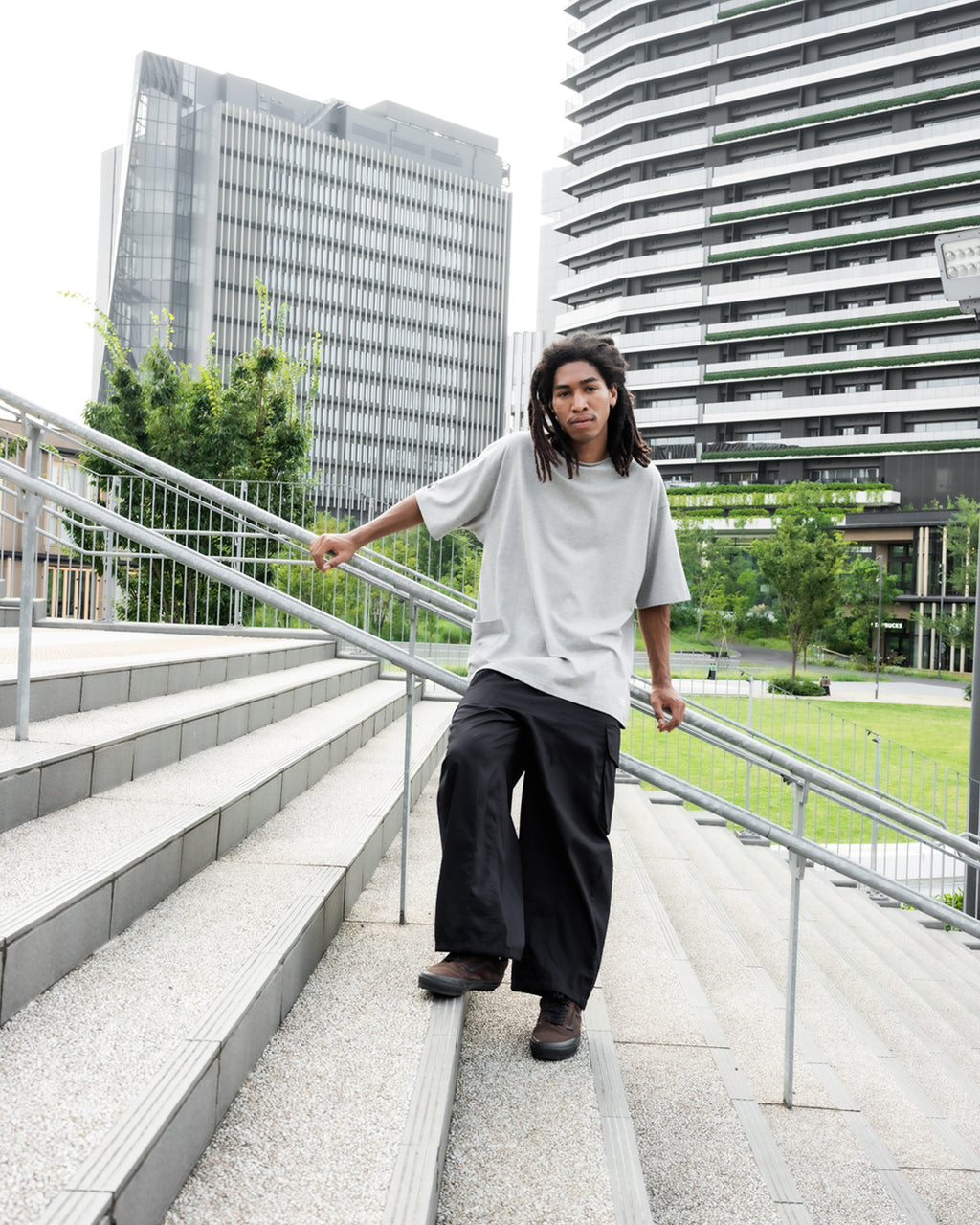 ORGANIC COTTON BROADCLOTH CARGO PANTS / 3 COLORS