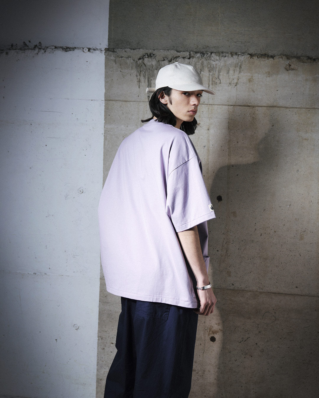 ORGANIC COTTON DENIM 5-PANEL CAP / WHITE