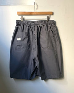 ORGANIC COTTON BROADCLOTH EASY SHORTS / GREY