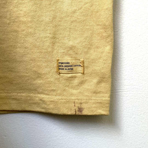 ORGANIC COTTON POCKET TEE  草木染め/月見草