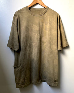 ORGANIC COTTON POCKET TEE  草木染め/クサギ