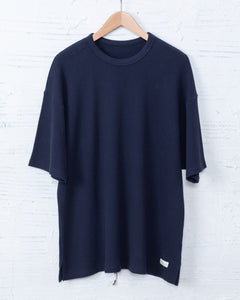 8.8oz ORGANIC COTTON THERMAL TEE NAVY