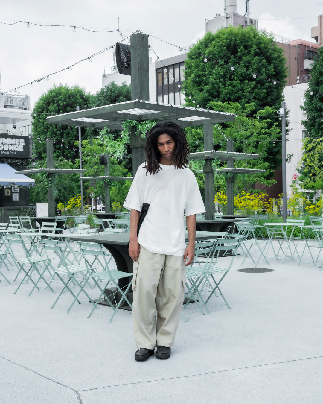 ORGANIC COTTON BROADCLOTH CARGO PANTS / 3 COLORS