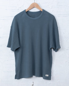 8.8oz ORGANIC COTTON THERMAL TEE CHARCOAL