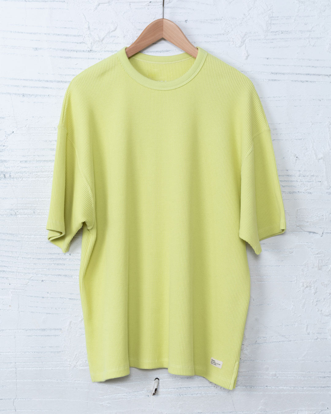 8.8oz ORGANIC COTTON THERMAL TEE YELLOW