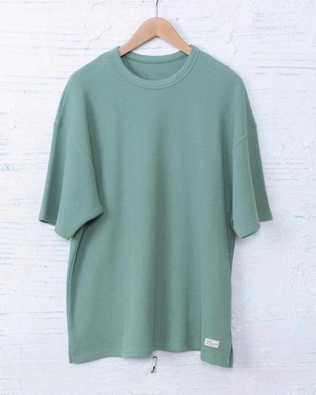 8.8oz ORGANIC COTTON THERMAL TEE GREEN