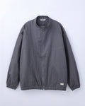 ORGANIC COTTON TWILL TRACK JACKET / GREY