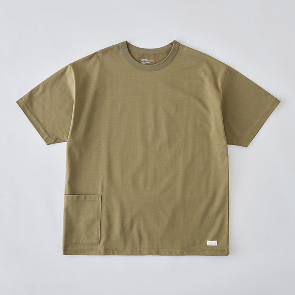 日本最級 Atlast&Co. POCKET TEE OLIVE 44サイズ Tシャツ/カットソー 