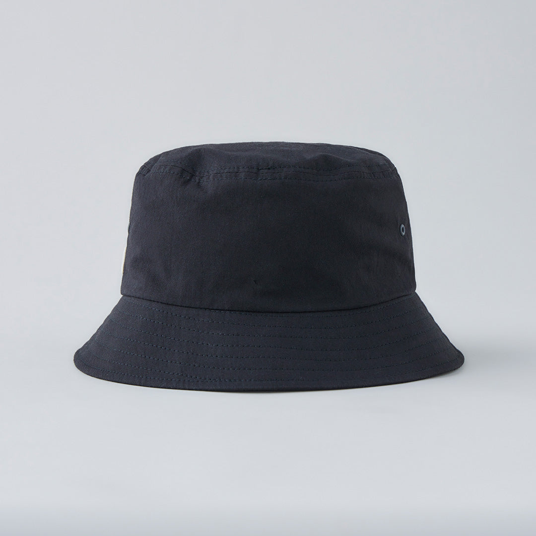 ORGANIC COTTON TWILL BUCKET HAT BLACK